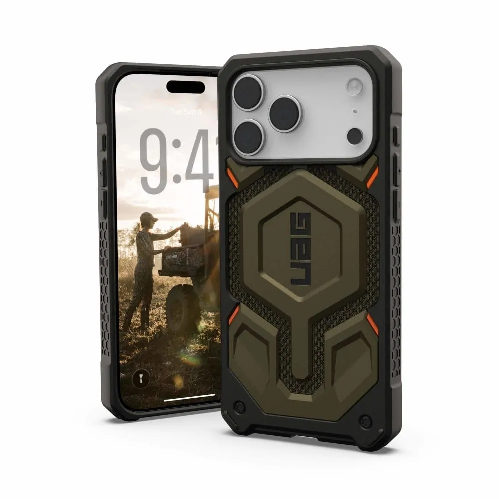 UAG iPhone 17 Pro Max Monarch Pro Kevlar Element Green