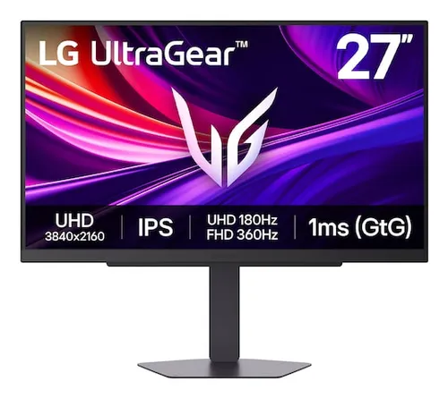 Monitor LG 27” UHD 180Hz/360Hz Dual Model IPS