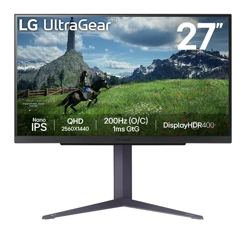 Monitor LG UltraGear Gaming 27" QHD Nano IPS 180Hz 1ms 3Y