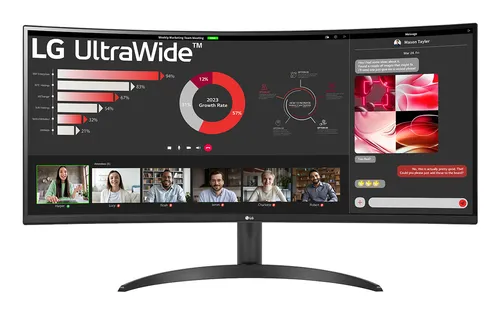 Monitor LG UltraWide Curvo 34'' WQHD 100Hz 5ms 3Y