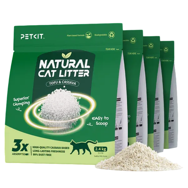 Areia Natural Cat Litter-4Bags