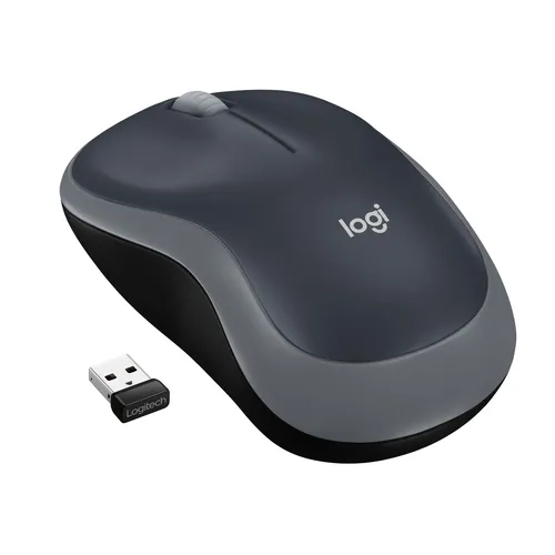 Rato Ótico Logitech M185 Wireless 1000DPI  Preto/Cinzento