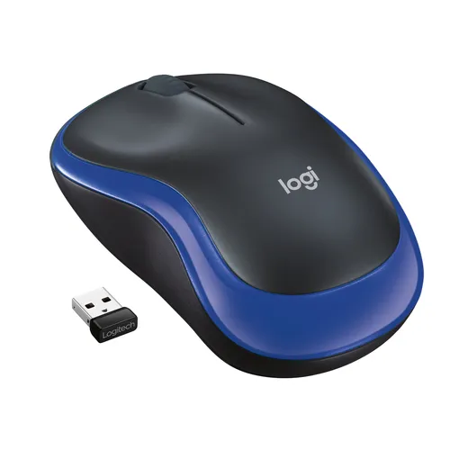 Rato Ótico Logitech M185 1000 DPI USB Preto/Azul