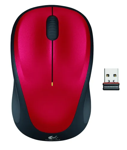 Rato Ótico Logitech M235 Wireless 1000DPI Vermelho/Preto