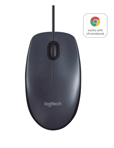 Rato Ótico Logitech B100 1000 DPI USB Preto