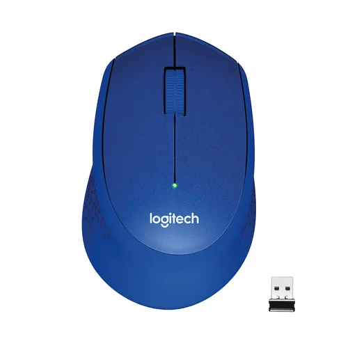 Rato Ótico Logitech Silent Plus M330 Wireless 1000DPI Azul