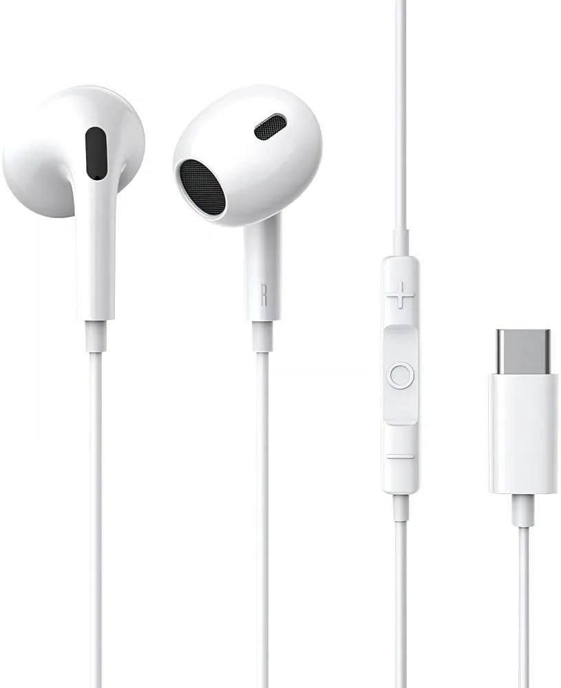 AUSCULTADORES ENCOK CZ17 SEMI-IN-EAR WIRED EARPHONES MOON WHITE