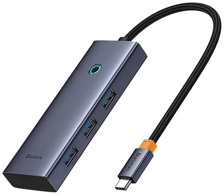 Hub USB UltraJoy Series 5-Port Space Grey (3xUSB+RJ45+PD)