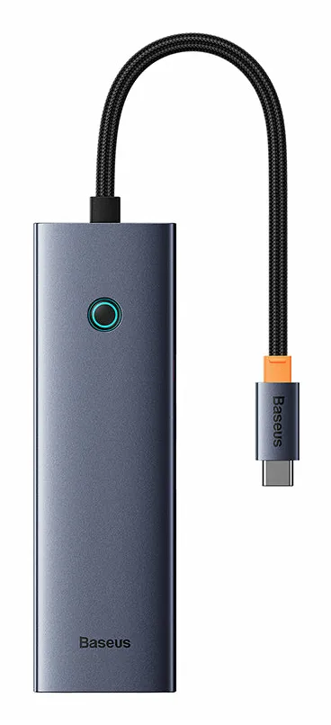 Os-Baseus Ultrajoy Series 7-Port Hub Docking Station Space Cinza Type-C To Hdmi 4K@60Hz * 1 + Usb3.0 * 2 + PD