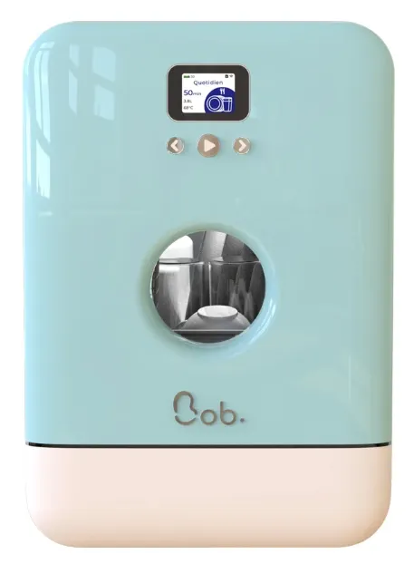 Maq, de Lavar Louça Compacta Bob Branco/Azul Gelo