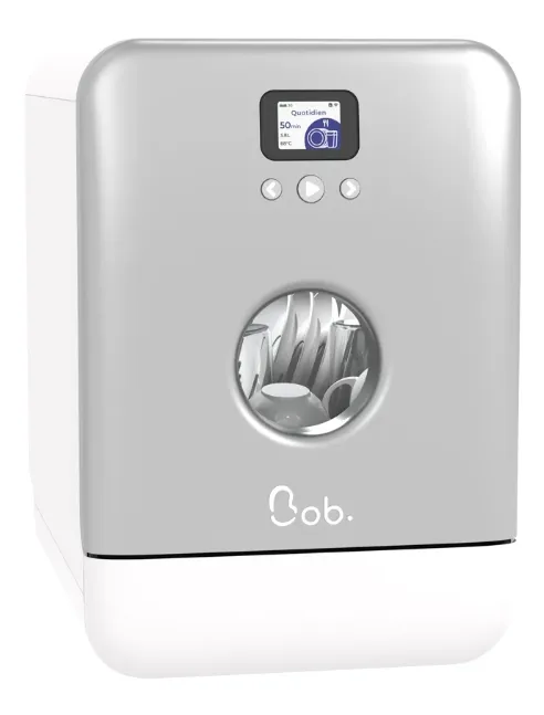 Maq, de Lavar Louça Compacta Bob Branco/Cinza