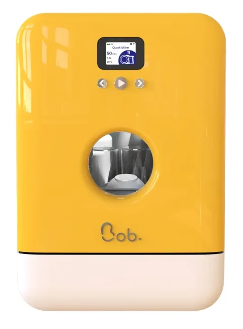 Maq, de Lavar Louça Compacta Bob Branco/Amarelo