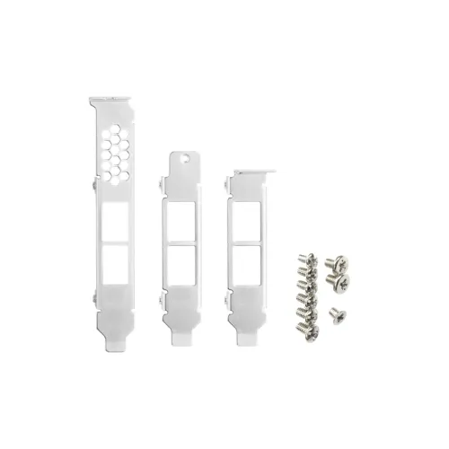 FULL-HEIGHT/LOW-PROFILE/FLAT BRACKETS FOR DUAL-PORT RJ45 NIC