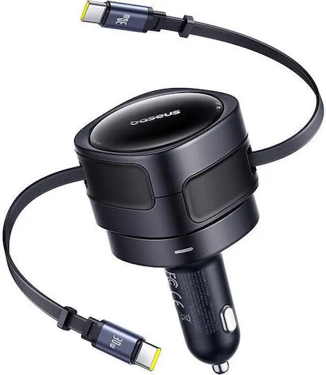 Carregador Baseus Enjoyment Max Car Charger C+C Cables 60W Cosmic Black