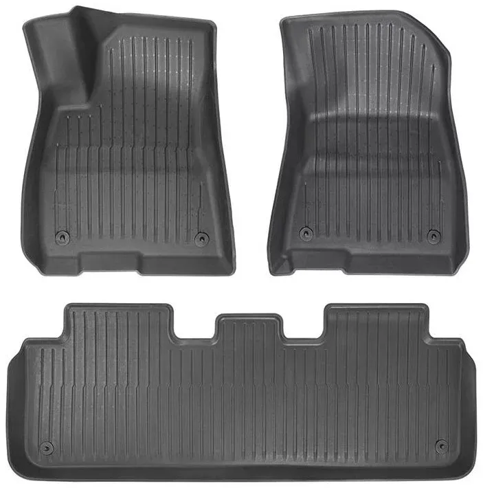 Tapete p/ Carro Baseus T-Space Series 3-Piece Floor Mat For Tesla Model 3 Cluster Black
