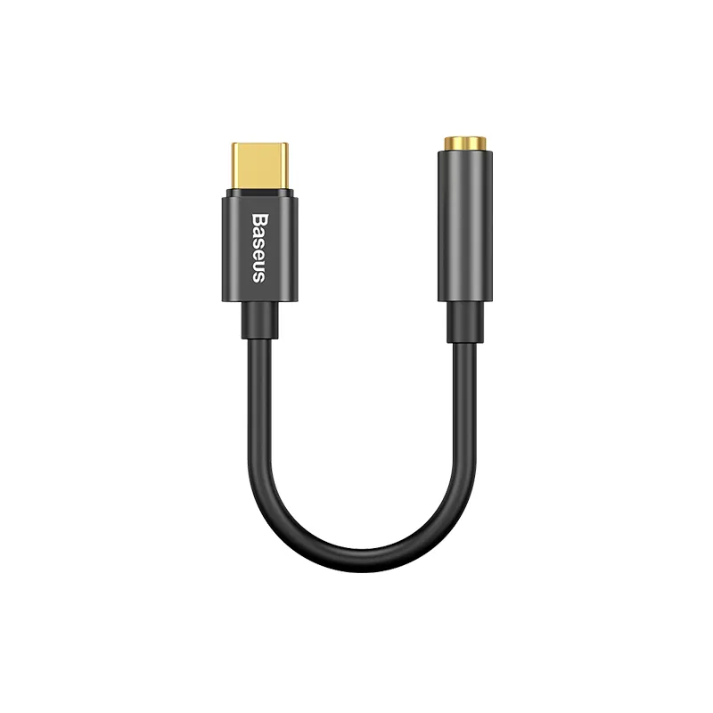 Adaptador L54 Usb-C Para Jack 3.5Mm Preto