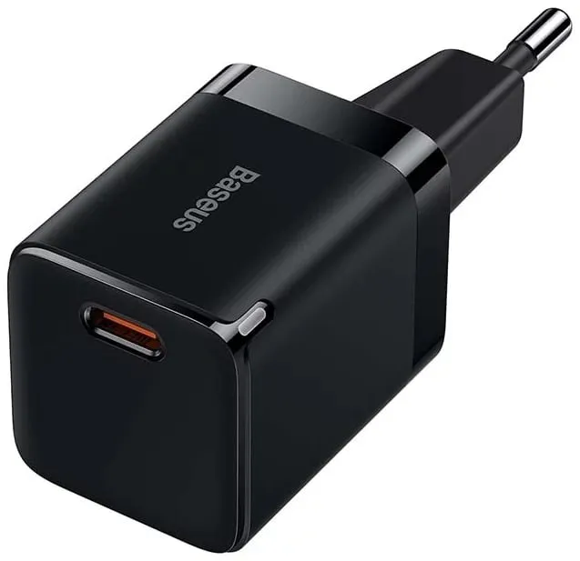 Carregador Rápido Gan3 1C 30W Eu Preto