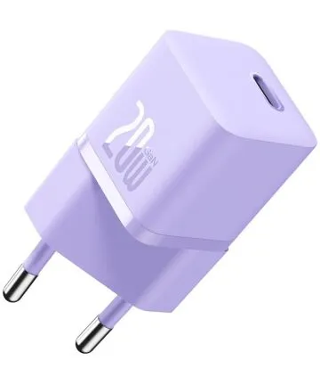 Carregador Rápido compacto Gan5 20W Usb-C Roxo