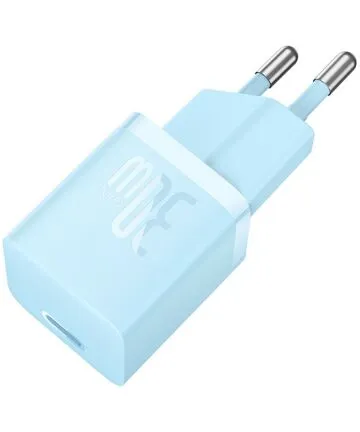 Carregador Rápido compacto Gan5 30W Usb-C azul