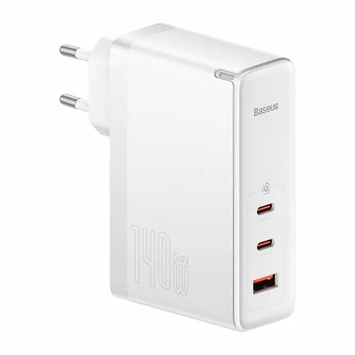 Carregador Usb-C/Usb 140W Gan5 Pro Carregamento Rápido Branco
