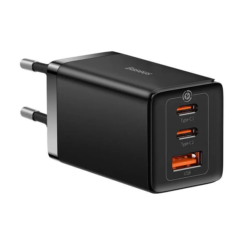 Carregador Rápido Gan5 Pro 2C+U 65W Eu Preto