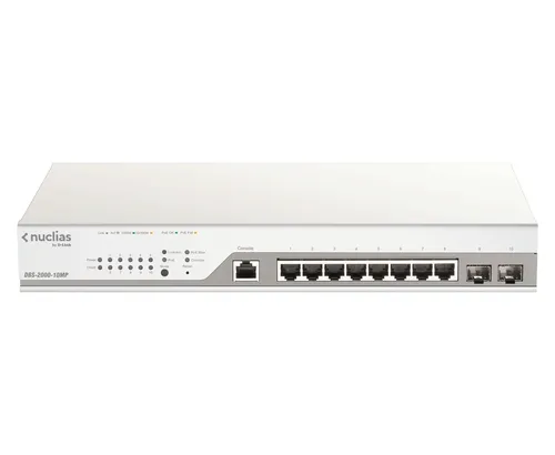 10-PORT GIGABIT POE+ NUCLIAS SMART MANAGED SWITCH INCLUDING 2X SFP PORTS (WITH 1 YEAR LICENSE)