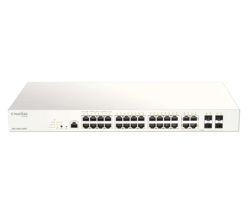 28-PORT GIGABIT POE+ NUCLIAS SMART MANAGED SWITCH INCLUDING 4X 1G COMBO PORTS, 370W (WITH 1 YEAR LIC