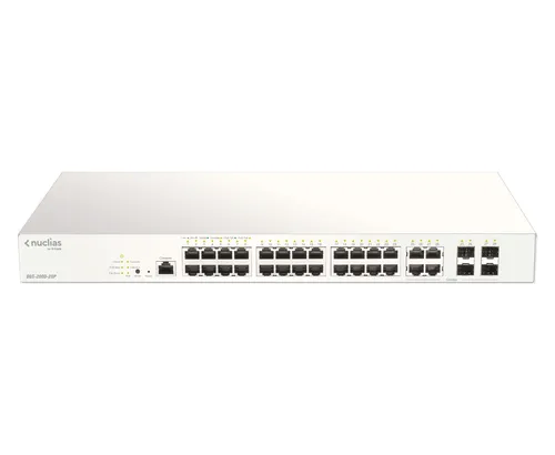 28-PORT GIGABIT POE+ NUCLIAS SMART MANAGED SWITCH INCLUDING 4X 1G COMBO PORTS, 193W (WITH 1 YEAR LIC