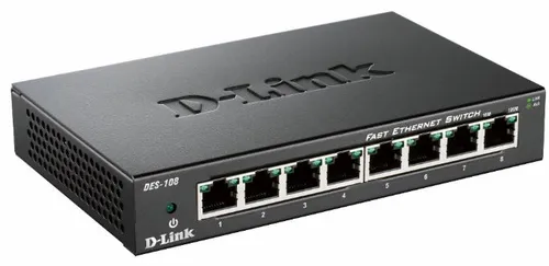 8-port 10/100Mbps Unmanaged Switch - Metal Housing