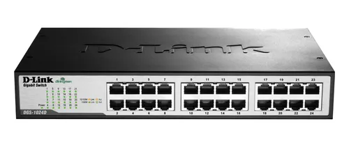 24-Port Gigabit Unmanaged Desktop/Rackmount Switch DGS-1024D