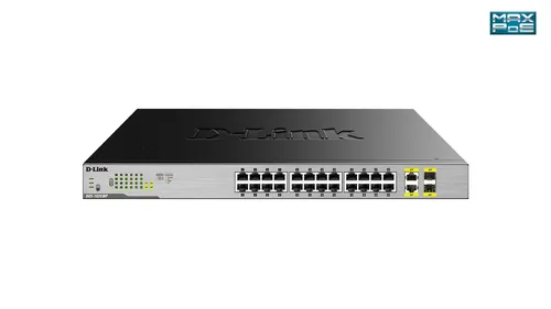 24-Port 10/100/1000Mbps Gigabit, PoE + 2Gb Combo Switch (370W)