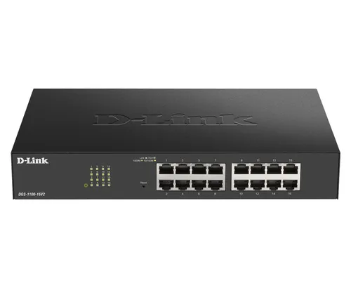 DGS-1100-16V2 G"16-Port Gigabit Smart Managed Switch  - 16-Port 100BaseTX Auto-Negotiating 10/100/10