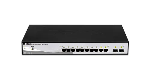 8-Port 10/100/1000Mbps Gigabit Smart Switch + 2 SFP ports
