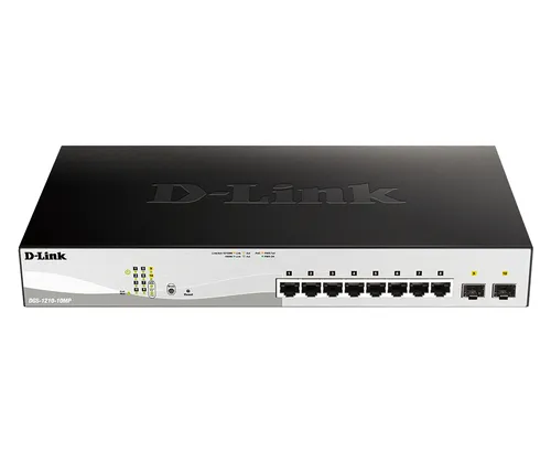 10-Port Gigabit PoE+ Smart Switch inc. 2 SFP Ports POE budget 130W