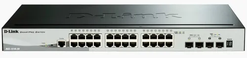24-Port 10/100/1000Mbps Gigabit Stackable Smart + 4 x 10G SFP+ ports