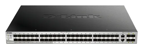 48 SFP ports Layer 3 Stackable Managed Gigabit Switch with 2 x 10GBASE-T ports and 4 x SFP+ ports