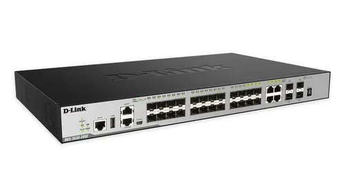 24-port SFP Layer 3 Stackable Managed Gigabit Switch incl. 4-port Combo 1000BaseT/SFP plus 4 10GE SFP+
