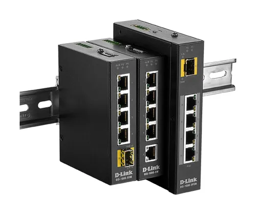 5 Port Unmanaged Switch with 5 x 10/100/1000BaseT(X) ports Industrial
