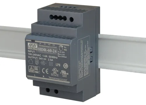 60W 24VDC Ultra Slim DIN Rail PSU