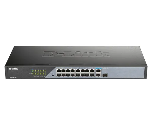 Unmanaged switch 16 puertos PoE a10/100 Mbps1 puerto 1000BASE-T 1 puerto combinado100/1000BASET/SFP
