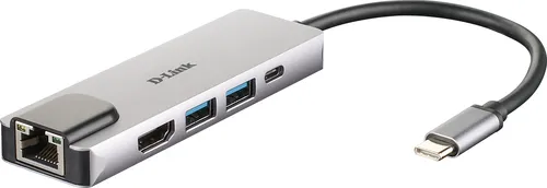 DUB-M520 Hub USB-C 5 en 1 con HDMI/Ethernet/Power Delivery