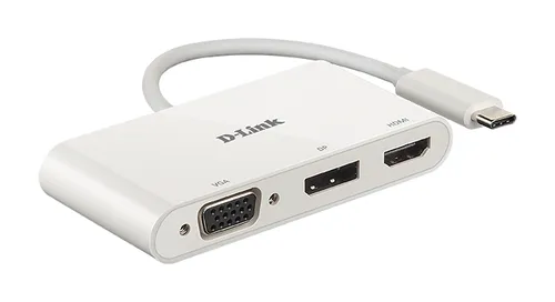 DUB-V310 Adaptador USB-C 3 en 1 a HDMI/VGA/DisplayPort