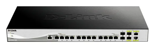 16 Port switch including 12x10G ports, 2xSFP and 2xSFP/Combo