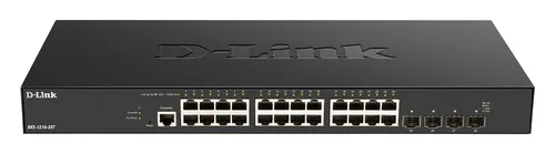 DXS-1210-28T "24 x 10G Base-T ports + 4 x 10G/25G SFP28 ports Smart Managed Switch  - 24 ports 10G Base-T - 4 ports 10G/25G SFP28