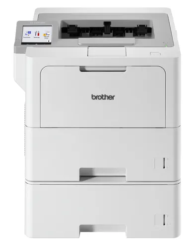 Impressora Brother Laser Mono 1GB Rede Cablada/WiFi 2 Bandejas Base com Arrumação 50ppm Branco