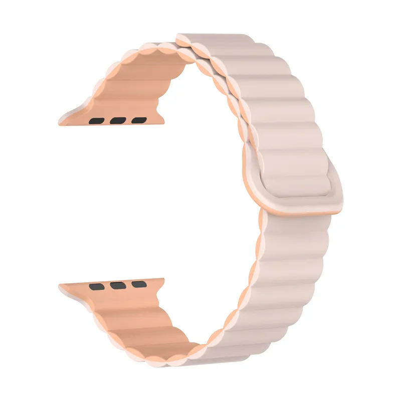 Bracelete Silicone Inmove Apple Watch Magnetic 38/40/41/42mm Pink Oxford/Rose Whispwer