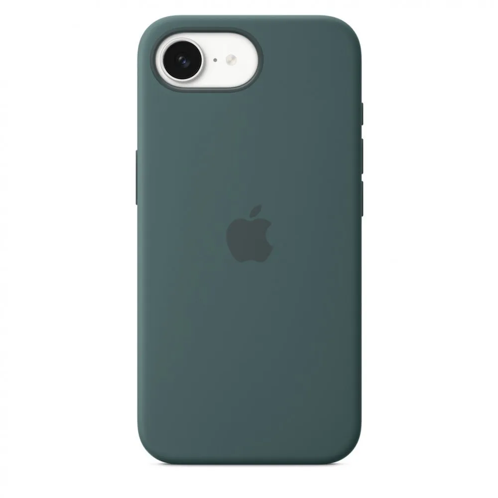 Capa iPhone 16e Silicone Verde lago