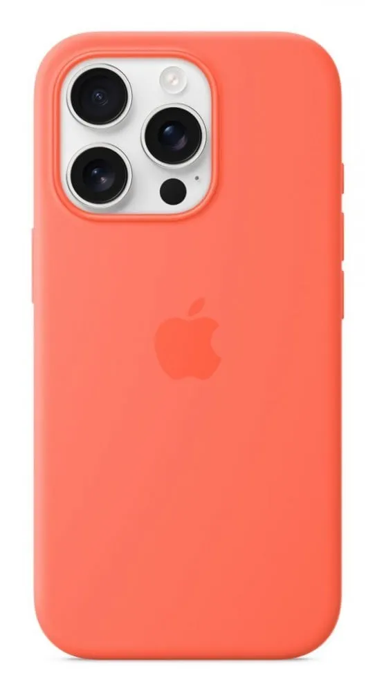 Capa MagSafe iPhone 16 Pro Silicone Tangerina