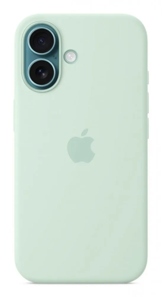 Capa MagSafe iPhone 16 Silicone Agua-marinha