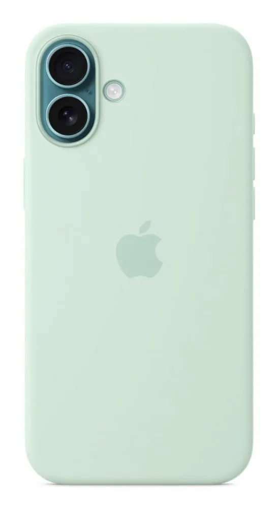 Capa MagSafe iPhone 16 Plus Silicone Agua-marinha